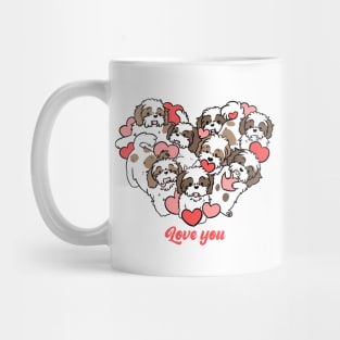 Shih tzu valentines day cute heart for Shih tzu lovers Mug